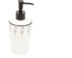 Bestel Zeeppompje-Gezichtjes- Zwart- 8x18cm en allerlei andere leuke woonaccessoires van HouseVitamin bij Dry FLWRS! √Snelle Levering