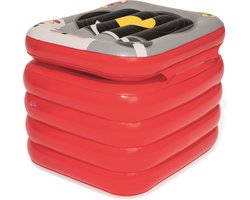 Besteway Opblaasbare Koelkast Platenspeler - Rood - Kunststof - 31 Liter - Koelbox - Koeler kist