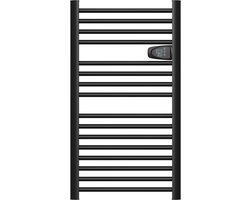 Bestherm Hestia Radiator - Elektrische verwarming - Handdoekdroger - 500W - LCD scherm - Programeerbare thermostaat - Zwart