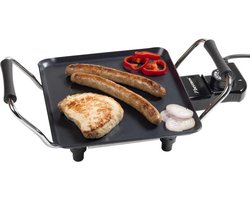 Bestron Bakplaat - ABP600 - 1000W - Gourmet, Grillplaat S 21x21cm - 1-2 personen - Zwart - Pasen