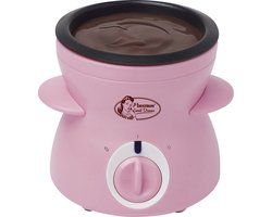 Bestron Chocolade Fondue DCM043P - Elektrische fondue - 5 personen - 10 Fonduevorkjes - Roze