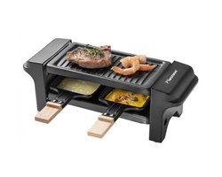 Bestron Gourmetset - ARG150BW - 350W - Bakplaat 2 personen - Incl. 2 pannen, spatels - Zwart - 5 jaar garantie