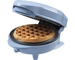 Bestron Wafelijzer - AMW500B - 550W - Mini wafel - Anti aanbaklaag - Blauw