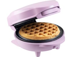 Bestron Wafelijzer - AMW500L - 550W - Mini wafel - Anti aanbaklaag - Mat licht Paars - 5 jaar garantie