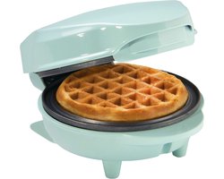 Bestron Wafelijzer - AMW500M - 550W - Mini wafel - Anti aanbaklaag - Blauw - 5 jaar garantie