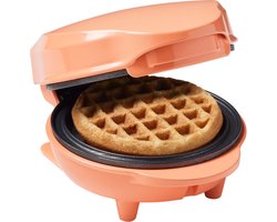 Bestron Wafelijzer - AMW500PE - 550W - Mini wafel - Anti aanbaklaag - Oranje - 5 jaar garantie