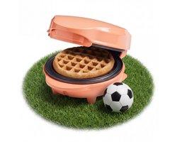 Bestron Wafelijzer - AMW500PE - 550W - Mini wafel - Anti aanbaklaag - Oranje - 5 jaar garantie - WK