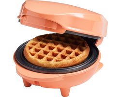 Bestron Wafelijzer - AMW500PE - 550W - Mini wafel - Anti aanbaklaag - Oranje