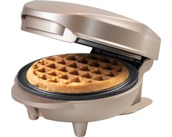 Bestron Wafelijzer - AMW500SAT - 550W - Mini wafel - Anti aanbaklaag - Beige