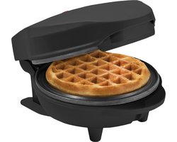 Bestron Wafelijzer - AMW500Z - 550W - Mini wafel - Anti aanbaklaag - Zwart - 5 jaar garantie
