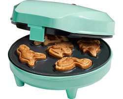 Bestron Wafelijzer - AWMD5M - 700W - Mini cakes - Dino vorm - Mint