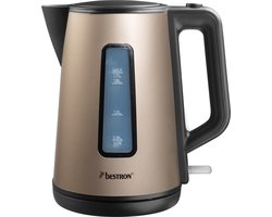 Bestron Waterkoker AWK1000SAT - 2200W - 1,7L - Automatisch uitschakelen - Lichtbeige