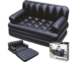 Bestway 5-in-1 Multifunctionele Opblaasbank – 2 Persoons – Draagvermogen: 300 kg - 188 cm x 152 cm x 64 cm