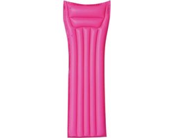 Bestway basic opblaasbaar luchtbed roze 183 cm volwassenen - Camping/Strand