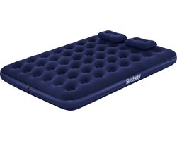 Bestway Dubbele Matras met Opblazer en Kussens 203x152x22 cm Opblaasbaar en Camping 67374