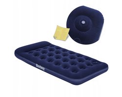 Bestway Eenpersoons Luchtbed 188x99x22cm met Ingebouwde Voetpomp