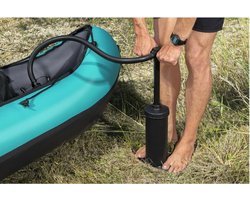 Bestway Handpomp - Flexibele slang met 3 ventieladapters - Zwart