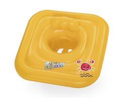 Bestway Kinder zwemband / float met tuigje - Swimsafe - 1-2 jaar - 76 x 76 cm - zwembad - zwemmen