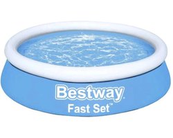Bestway Kinderzwembad -  Ø 183 cm - Model 57392 - Opblaasbare Rand