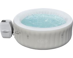 Bestway Lay-Z-spa Tahiti Jacuzzi Opblaasbaar - Rond Bubbelbad voor 2 tot 4 personen - Incl Pomp en Afdekzeil - Ø 180x66 cm - Kleur Grijs