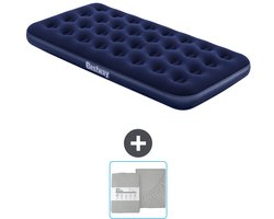 Bestway luchtbed - 1-Persoons - 99 x 188 x 22 cm - Blauw - Inclusief en Hoeslaken