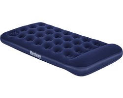 Bestway – Luchtbed – 1-Persoons – 99×188×28 cm – Blauw – Met Ingebouwde Voetpomp - 1-persoons Luchtbed - Campingbed - Buitenbed - Voetpomp Luchtbed - Luchtbed Met Voetpomp