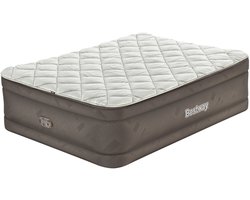 Bestway – Luchtbed – 2-Persoons – 152×203×51 cm – Bruin – Met Ingebouwde Elektrische Pomp – Incl. Opbergzak - Luchtbed - Luchtbed 2 Persoons - Luchtbed Met Pomp - Luchtbed Binnen - Luchtbed Comfort
