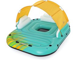 Bestway - Opblaas eiland - 5-persoons - 291x265x83 cm - groen, geel