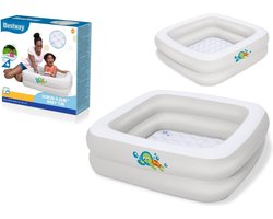 Bestway - opblaasbaar bad - kind - 86x86x25 cm - wit