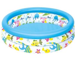 Bestway - Opblaasbaar Zwembad voor Kinderen - 102x25 cm - Eenvoudig opblazen - Inclusief reparatiepatch - 101 liter Capaciteit - PVC