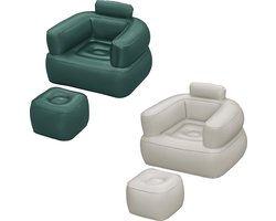 Bestway Opblaasbare Fauteuil met Voetsteun Assorti 107x99x80/48x48x36 cm Binnen 75137