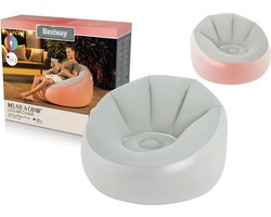 Bestway - opblaasbare stoel - met verlichting - 102x97x71 cm - grijs