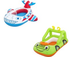 Bestway opblaasboot vliegtuig 109x97 cm - Waterspeelgoed