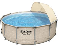 Bestway Power Steel zwembad 396 cm rotan