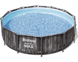 Bestway Steel Pro MAX zwembad - 366 x 100 cm (Hout)