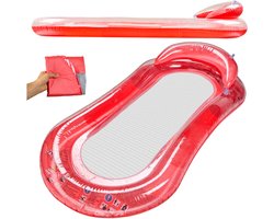 Bestway - Waterhangmat - Opblaasbaar Luchtbed Waterbed - Zwembad Lounge Matras voor Strand & Vakantie - Rood
