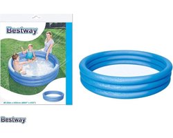Bestway Zwembadje 3 ringen 122m x 25 cm inhoud 140L inclusief reperatieset zomer speelgoed zwemmen tuin balkon