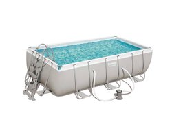 Bestway Zwembadset Power Steel rechthoekig 404x201x100 cm 56441