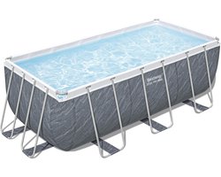 Bestway - Zwembadset - Power - Steel - rechthoekig - 412x201x122 - cm