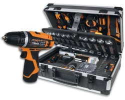Beta gevulde gereedschapskoffer 146-delig met 12V schroefmachine - BW 2056E 12V/19P