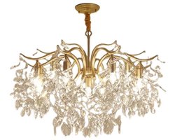 Betaalbare Goederen® Kroonluchter - Goud - 11 Light - Kroonluchters - Kroonluchter Woonkamer - Hanglamp - Plafondlamp