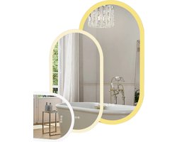 Betaalbare Goederen® Led badkamerspiegel - 20x32 inch - Ovaal - Spiegel met verlichting - Spiegel Met Licht