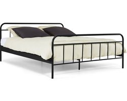 Beter Bed Alex Metalen Bedframe - Tweepersoons - 140x200cm - Zwart