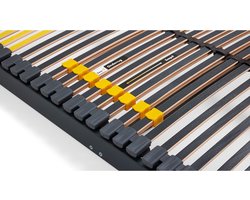 Beter Bed Bossflex 600 Lattenbodem 90 x 200 cm - Bedbodem - Vlak - Max. 120kg - Antraciet/Geel