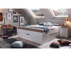 Beter Bed Butiken Bedframe met 3 Opbergladen - 160x200cm - Alpine Wit