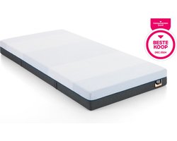 Beter Bed Maxi Easy Pocket Pocketvering Matras 70x200 cm - Koudschuim - Medium-hard, 300 veren p/m² - Koel Ligcomfort - Matras met Afritsbare Hoes - 70 x 200 x 18 cm