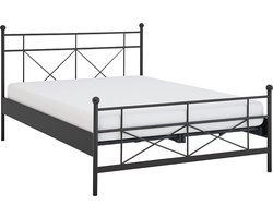 Beter Bed Milano Metalen Bedframe - Tweepersoons - 140x200cm - Antraciet