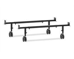 Beter Bed Potenset met wiel en rem t.b.v. een bed - 80/90/100/120 x 19/24 cm - zwart