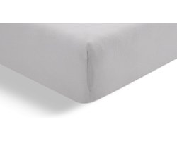 Beter Bed Select Jersey Hoeslaken - 120 x 200/210/220 cm - 100% Katoen - Matrasbeschermer - Matrashoes - Lichtgrijs