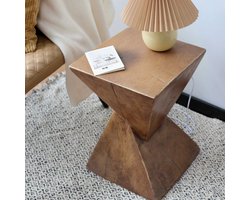 Beton Bijzettafel – Salontafels - Nachtkastje - Kleine Salontafel - Geometrische Vorm – Binnen - Buiten – Weerbestendig